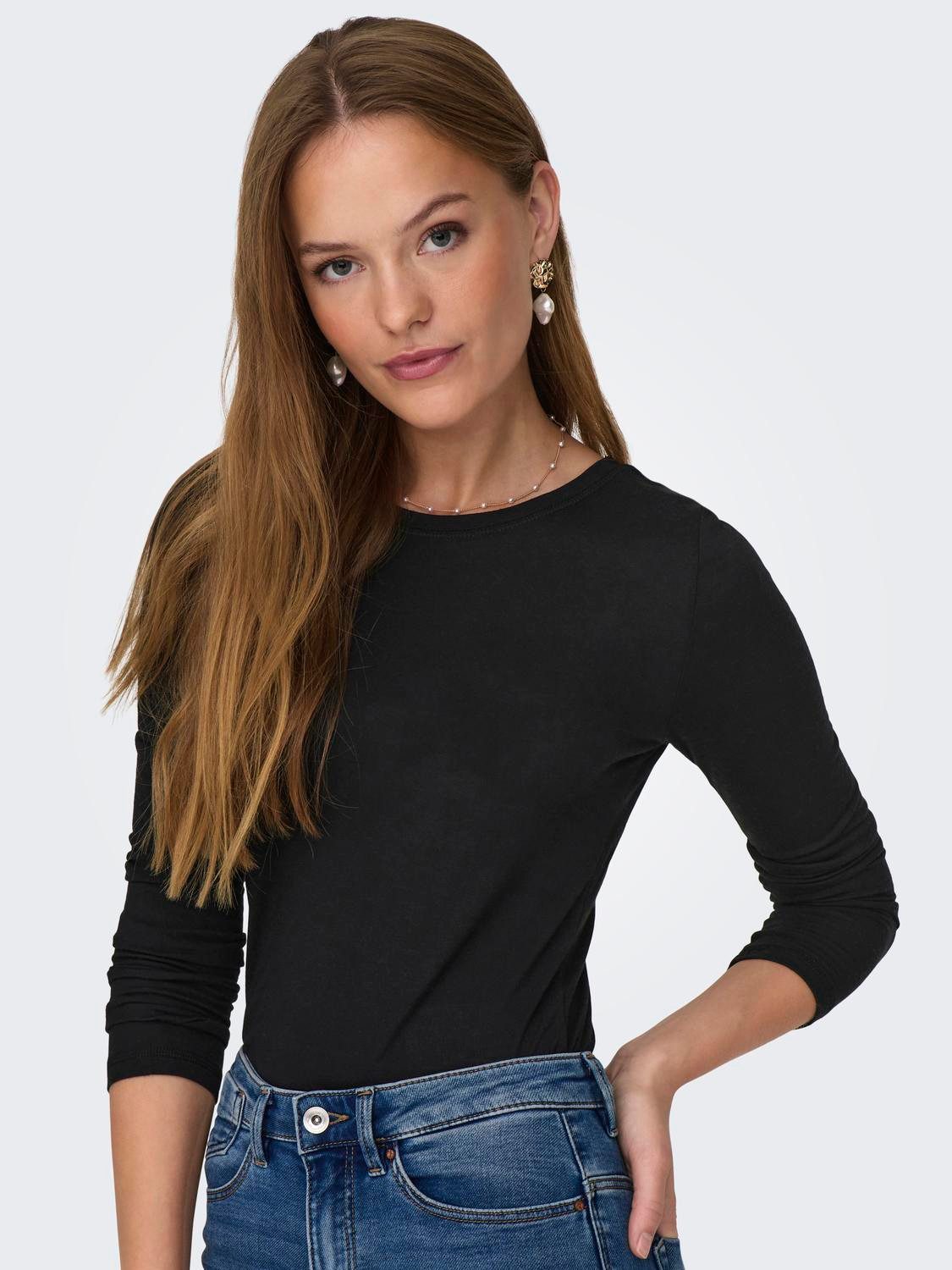 JDY Langarmshirt JDYSUMA WOOLBLEND L/S ONECK günstig online kaufen