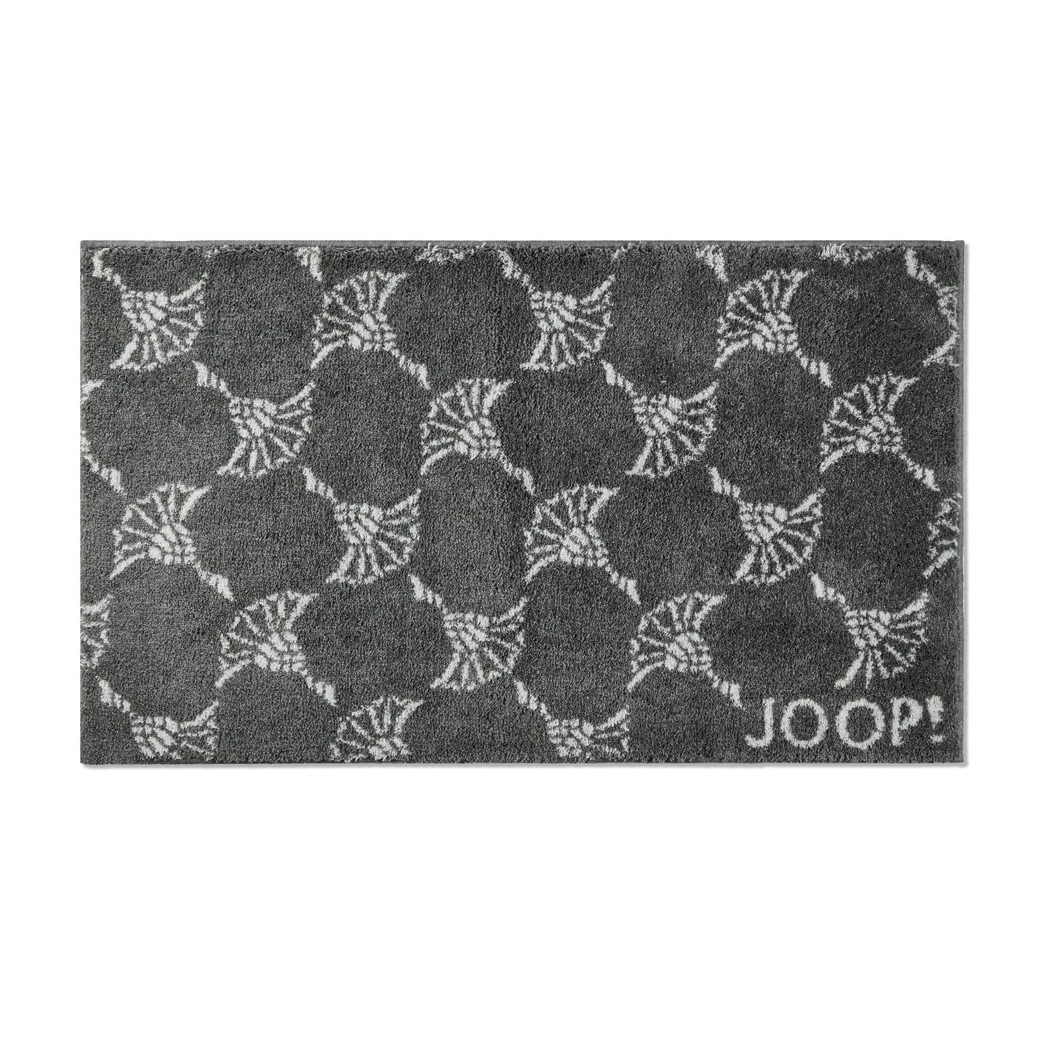 JOOP! Badematte Joop! Badteppich Duschvorleger Badematte New Cornflower stein 60x90, Höhe 18 mm, Polyacryl, Rutschfest
