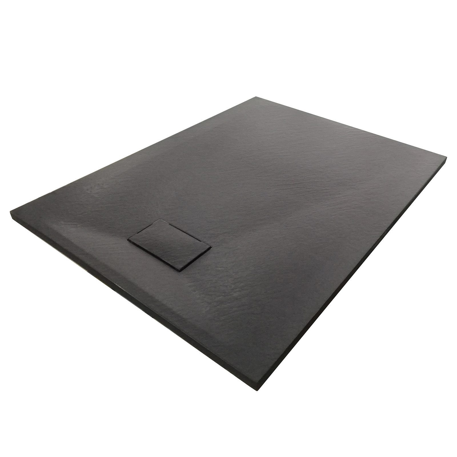 Bernstein Rechteckduschwanne Duschtasse GT-Serie, SMC, Duschwanne quadratisch 90x90cm SMC Schwarz Struktur inkl Ablauf Typ B
