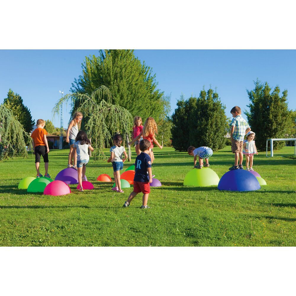 Amaya Balancetrainer Balanciersteine-Set Balance Dome, 4 unterschiedliche Höhen, Durchmesser und Farben