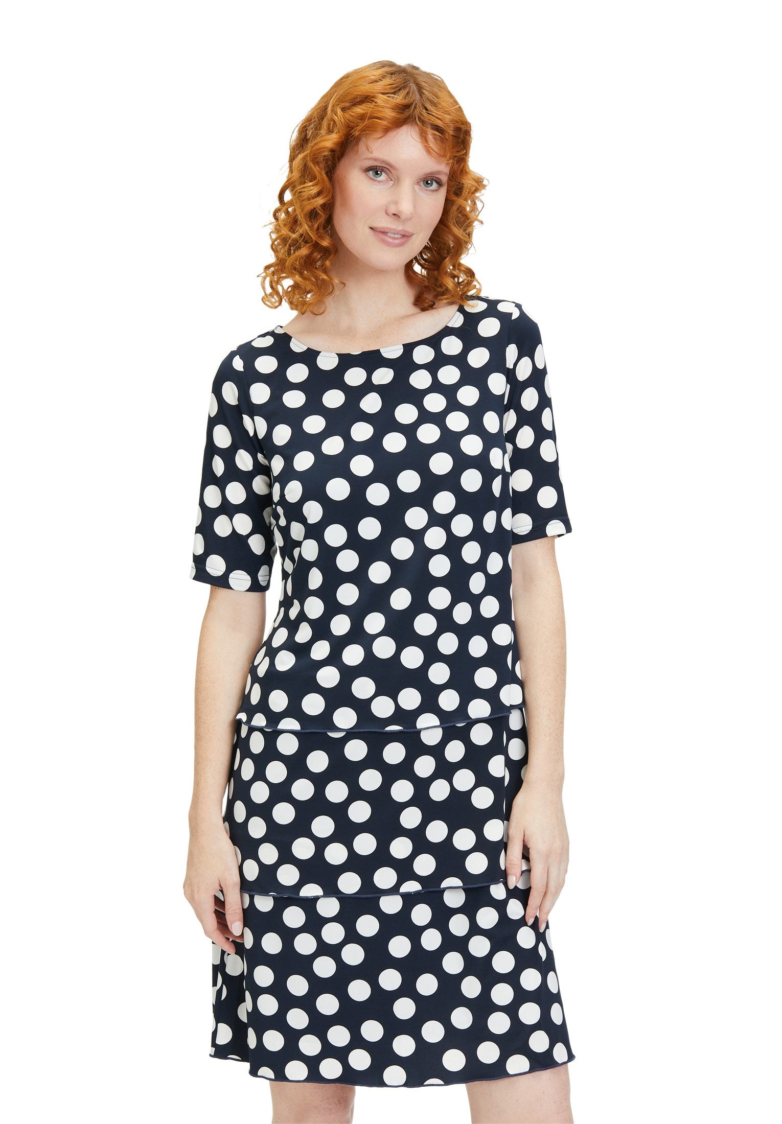 Sommerkleid Betty Barclay Damen Stufenkleid kurzarm