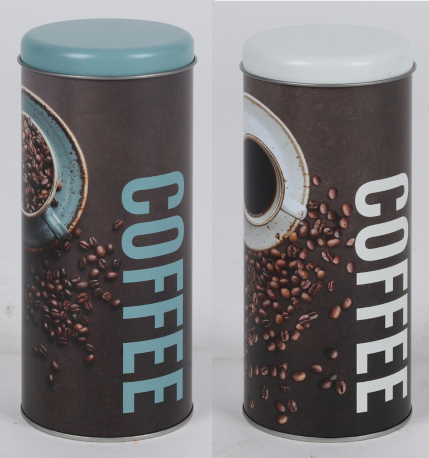BURI Vorratsdose Kaffeepaddose Vorratsdose Kaffeepads Kaffeespender Paddose Kaffeedose, Metall