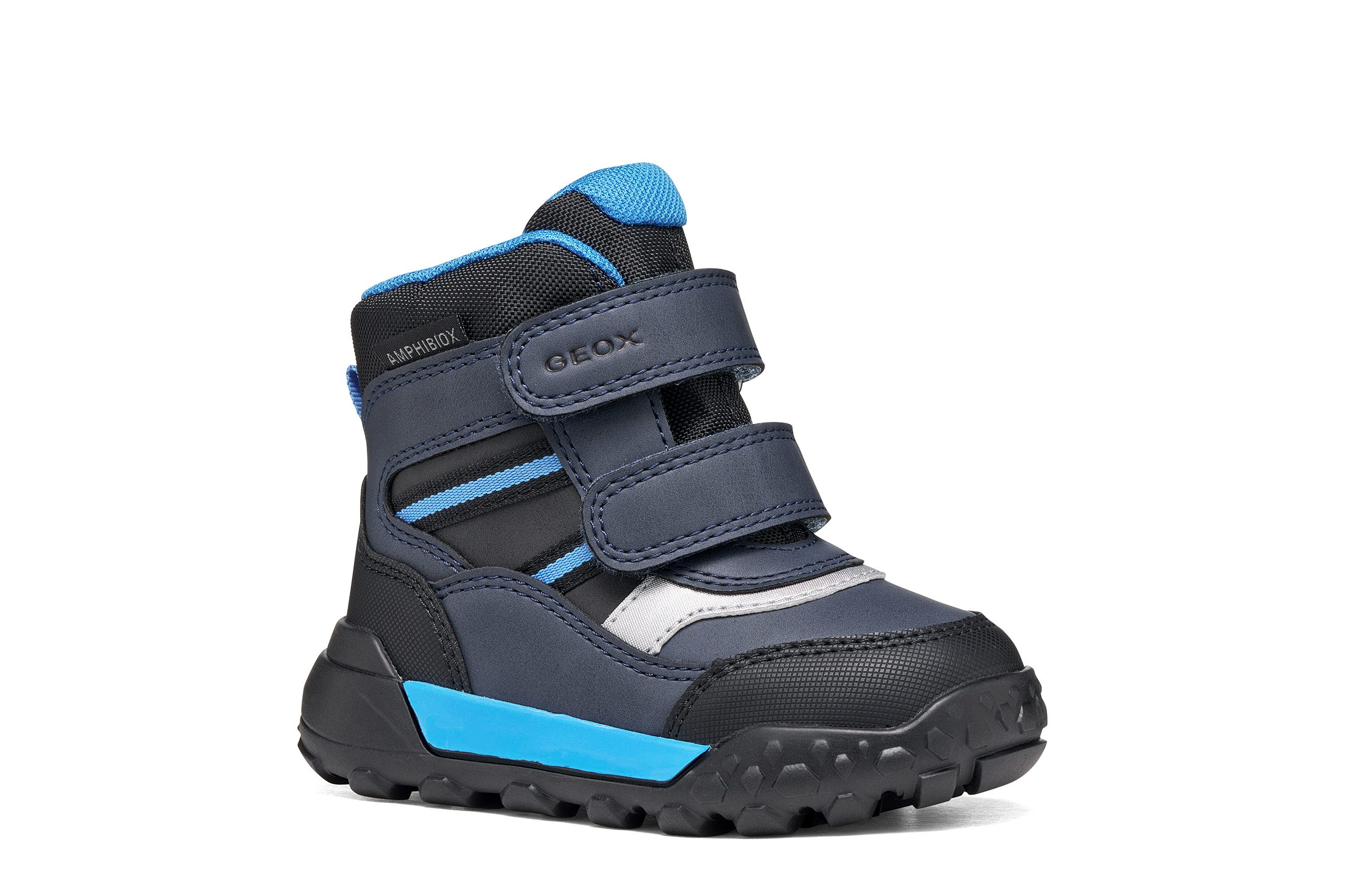 Geox B TREKKYUP BOY B ABX Lauflernschuh Winterboots, TEX-Klettboots, Größenschablone zum Download