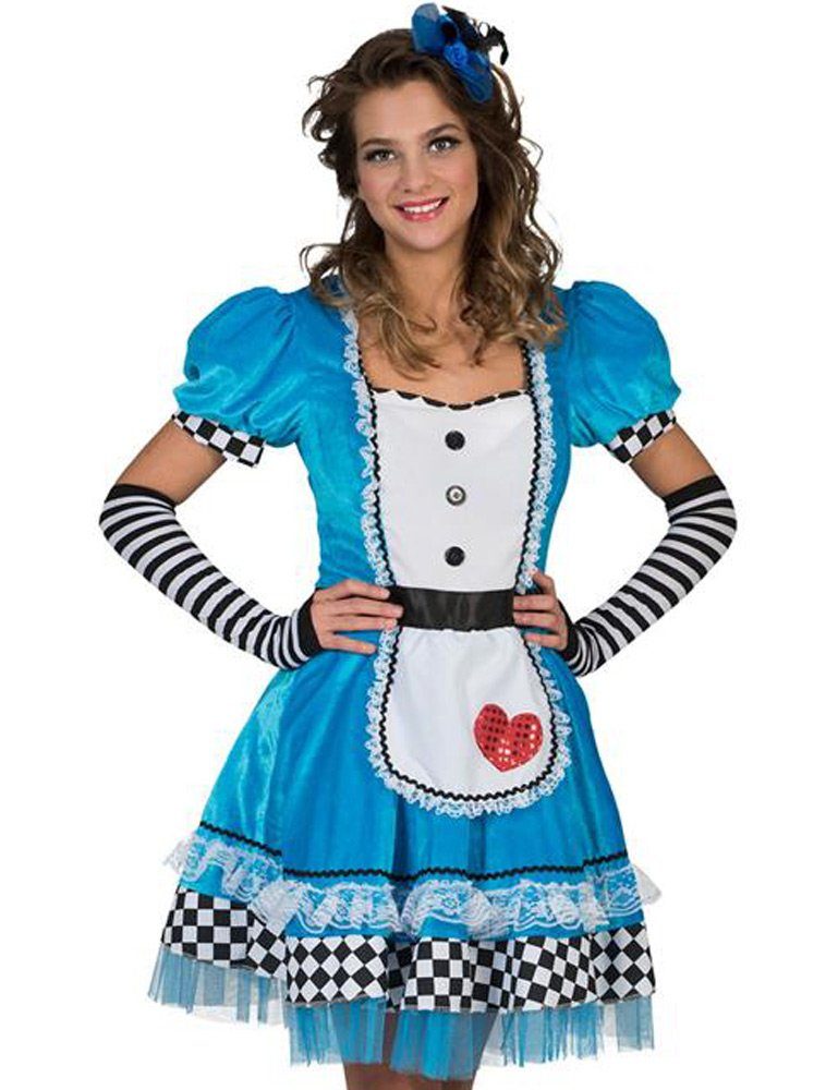 Funny Fashion Kostüm Alice im Wunderland Kostüm für Damen