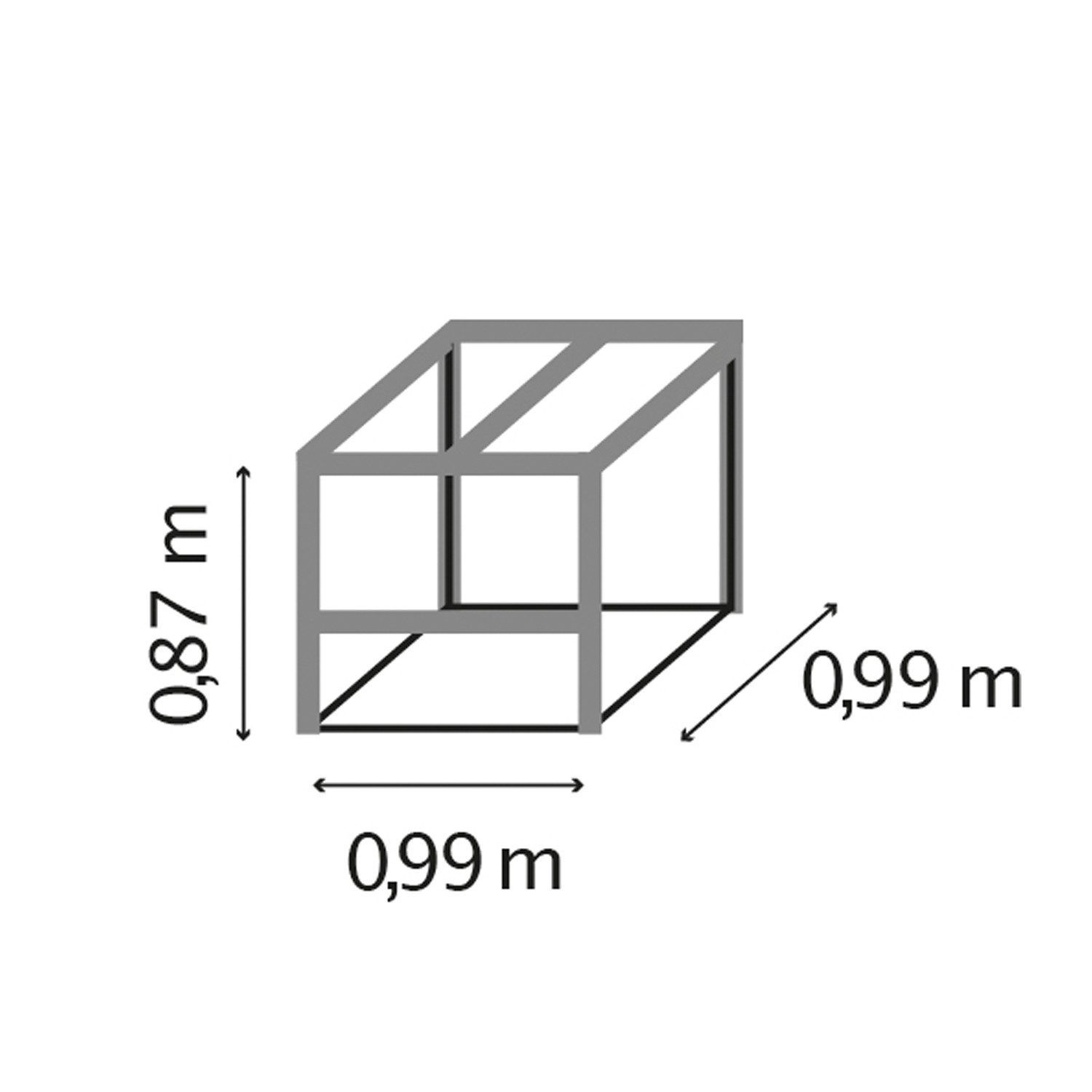 Vitavia Komposter Tami, aus witterungsbeständigem Zincalume®