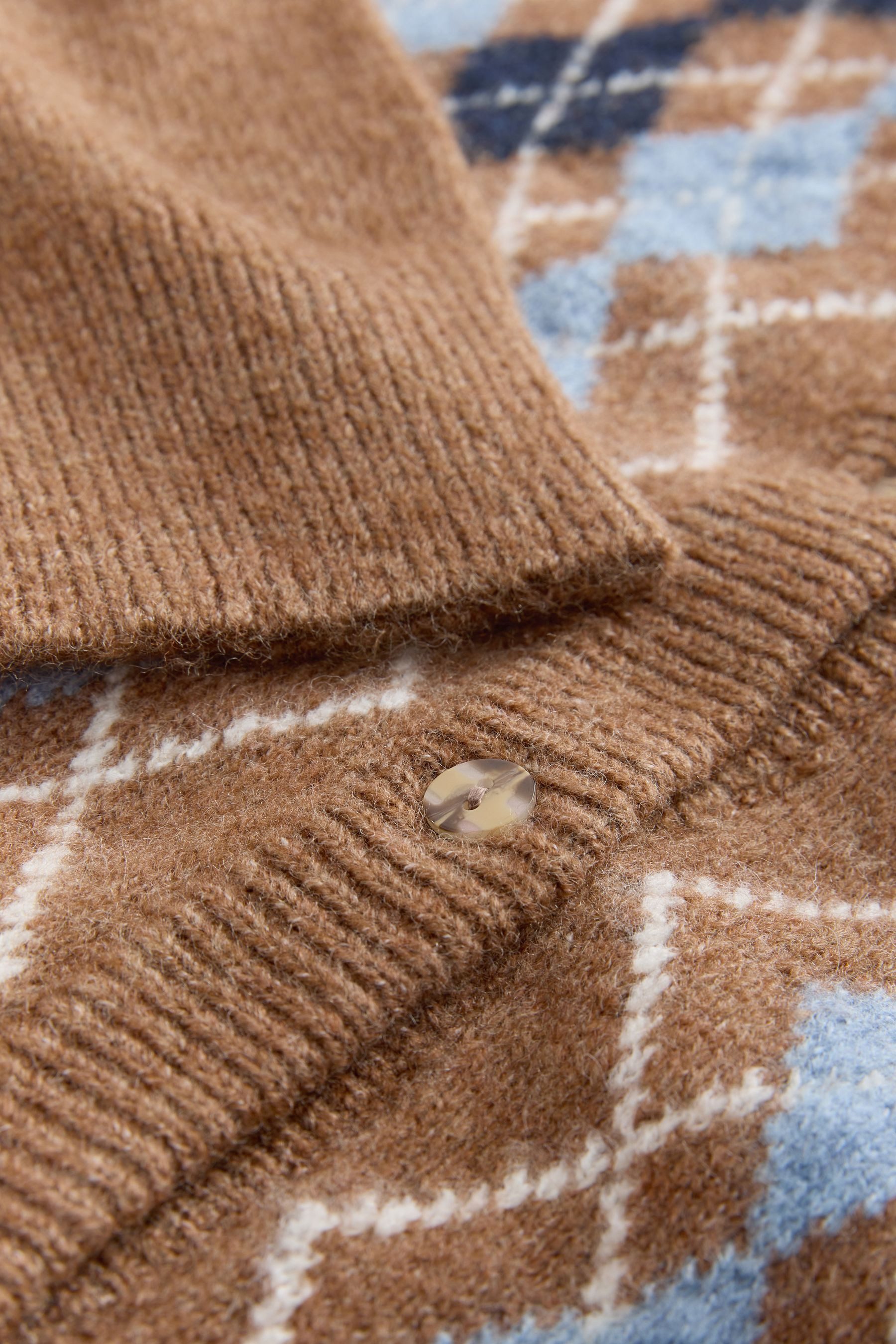 LAURA ASHLEY Strickjacke Laura Ashley Strickjacke mit Argyle-Muster (1-tlg)