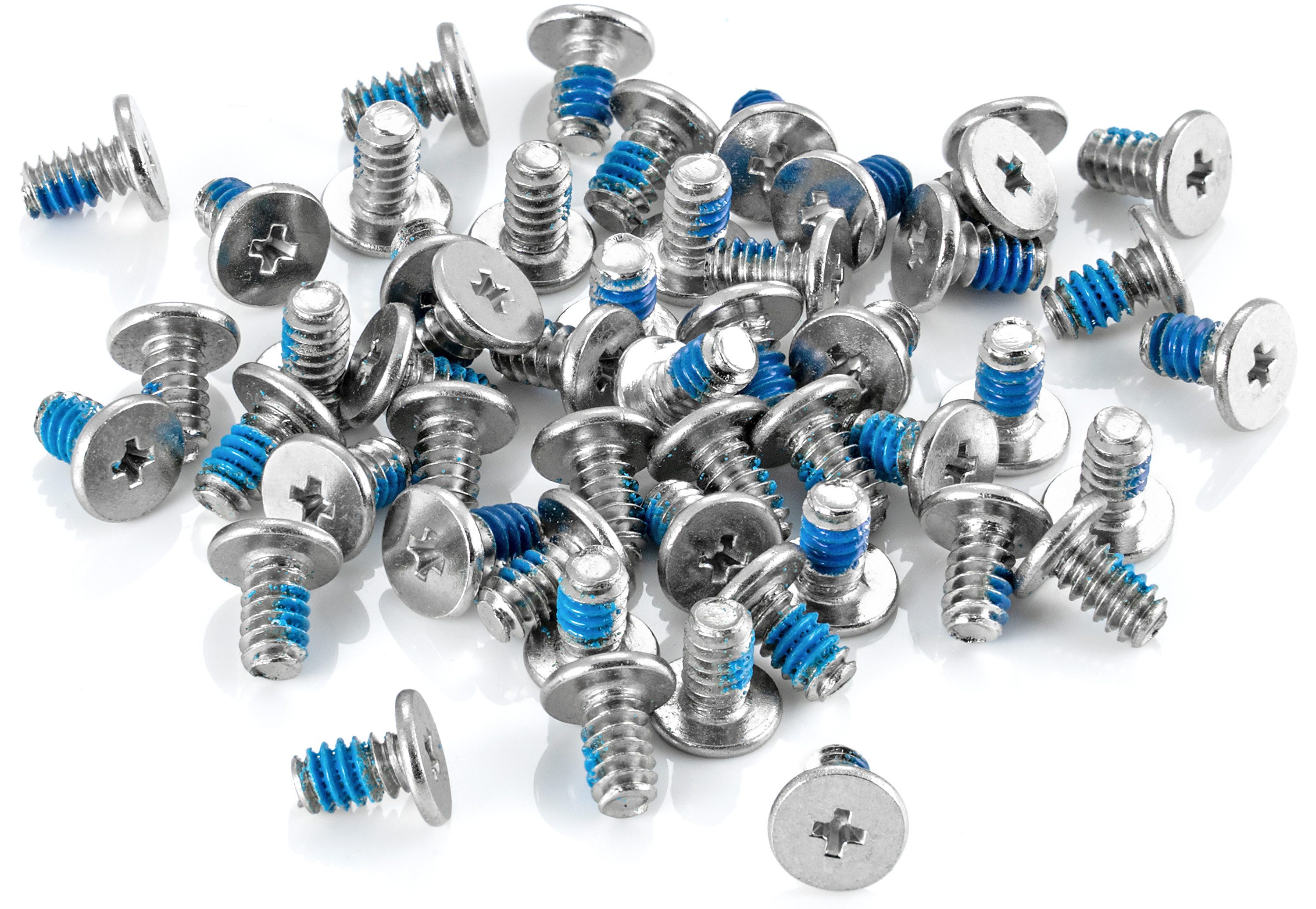 Poppstar Schrauben-Set Festplattenschrauben, (vernickelt), für 3,5 Zoll Festplatten, 6-32 x 6 mm, 50er PC Schrauben Set