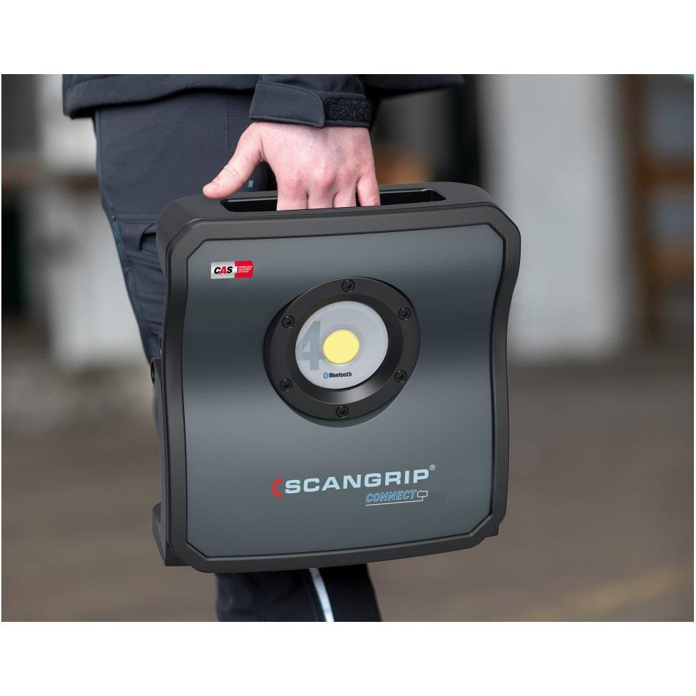 Scangrip Arbeitsleuchte Nova 4 Connect Baustrahler mit 4000 Lumen, LED fest integriert