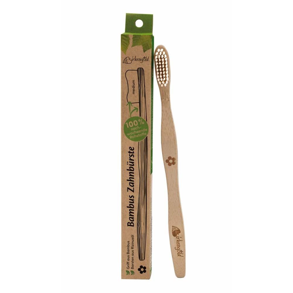 Birkengold Zahnbürste Bambus Zahnbürste - medium