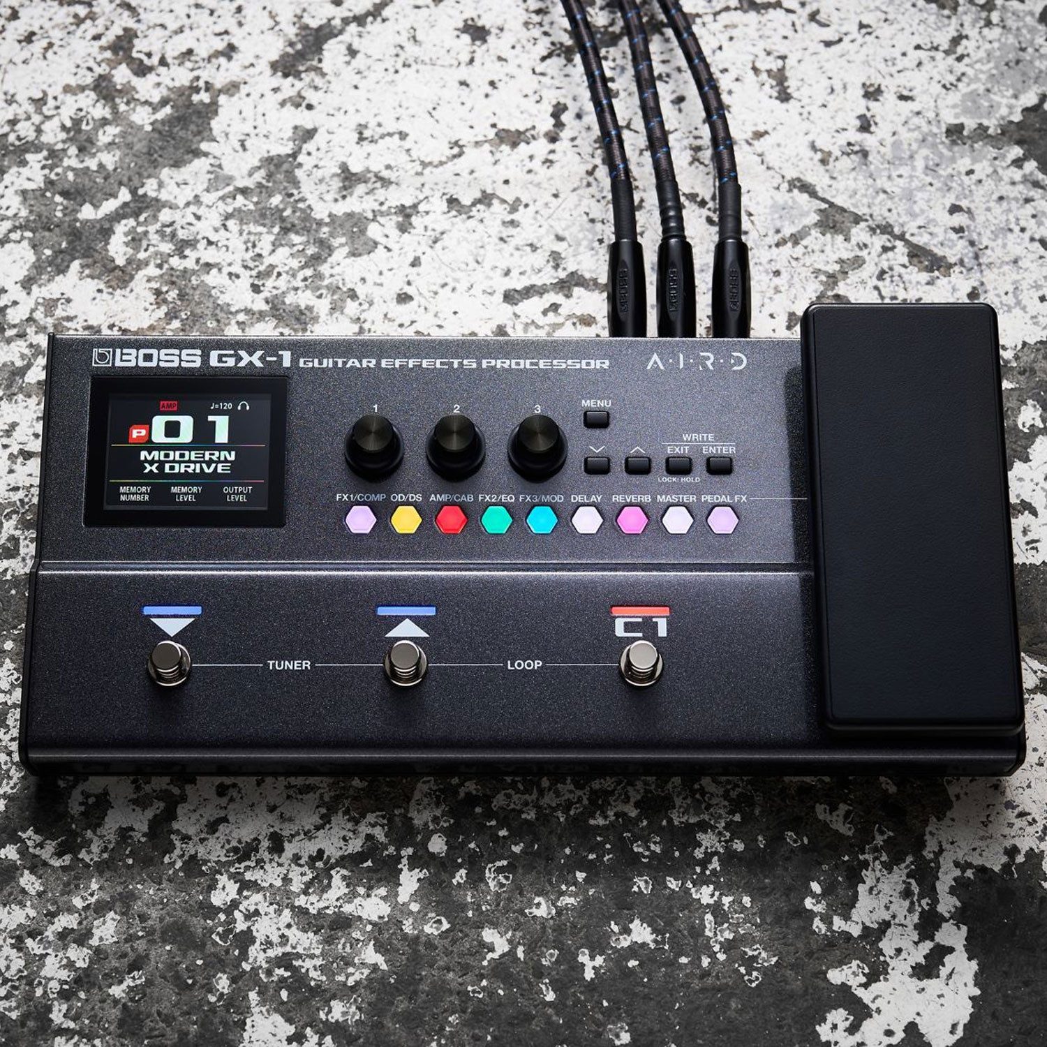 Boss by Roland E-Gitarre Boss Effektgerät GX-1 Multieffekt-Pedal für Gitarre, Effektgerät, E-Gitarre, Effektgerät, Kompaktes Multieffekt-Pedal für E-Gitarre – Bild 4 von 5