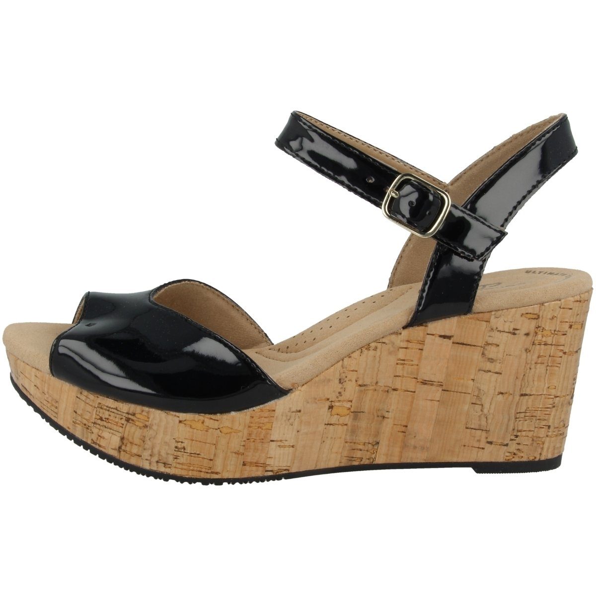 Clarks Annadel Mystic Damen Keilsandalette schwarz