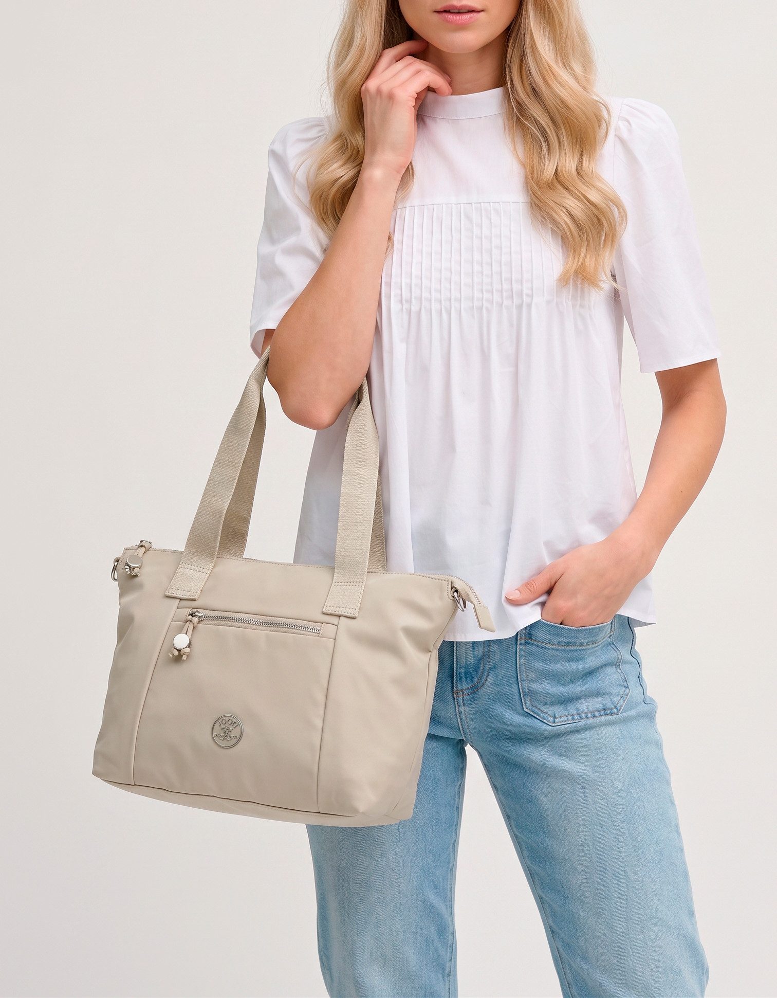 Joop Jeans Shopper lietissimo 1.0 janita shopper lhz, Damen Umhängetasche, Handtasche im Querformat