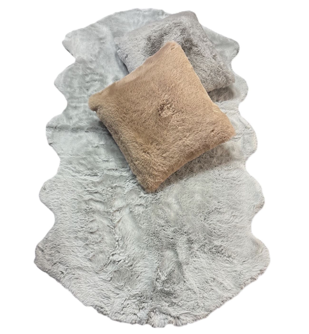 VIVA Home Fellteppich Teppich Dekofell Kuschelfell 60 x 180 cm oder 90 x 150cm, dicht und flauschig