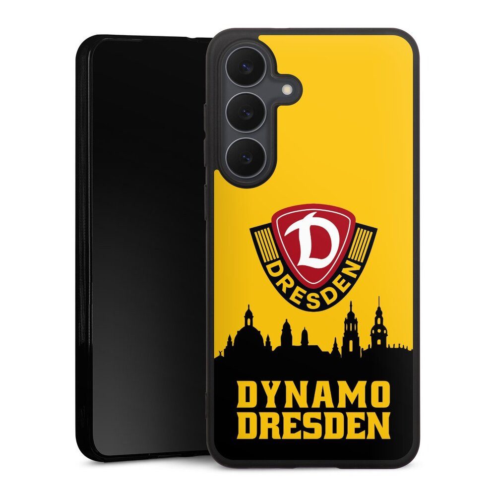 DeinDesign Handyhülle SG Dynamo Dresden Skyline SGD Dynamo Silhouette Dresden, Samsung Galaxy S25 FE Silikon Hülle Premium Case Handy Schutzhülle