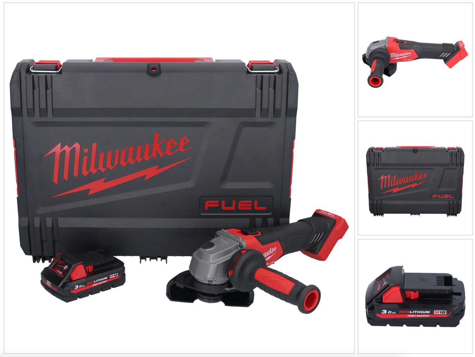 Milwaukee Akku-Winkelschleifer M18 FSAG115X-301X Akku Winkelschleifer 18 V 115 mm Brushless + 1x