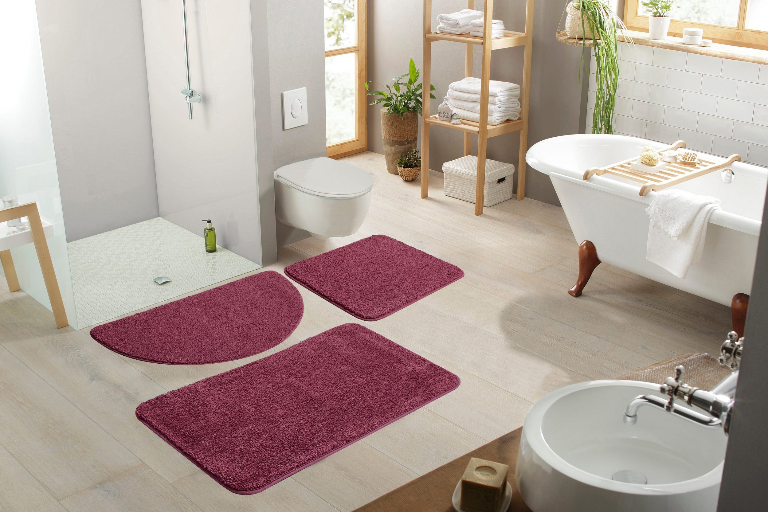 my home Badematte Regona, Badteppich, Badvorleger, Badezimmer Teppich, Höhe günstig online kaufen