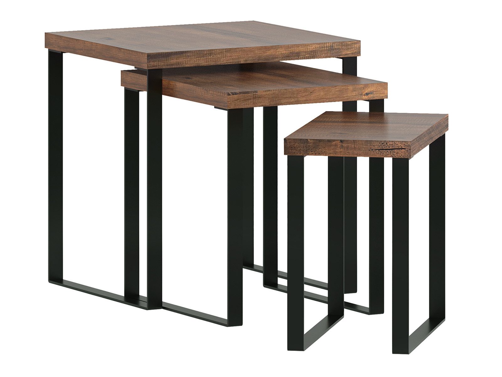 massivum Couchtisch 3er Set Sydney Pinie rustikal Satztische Beistelltische (1-St)