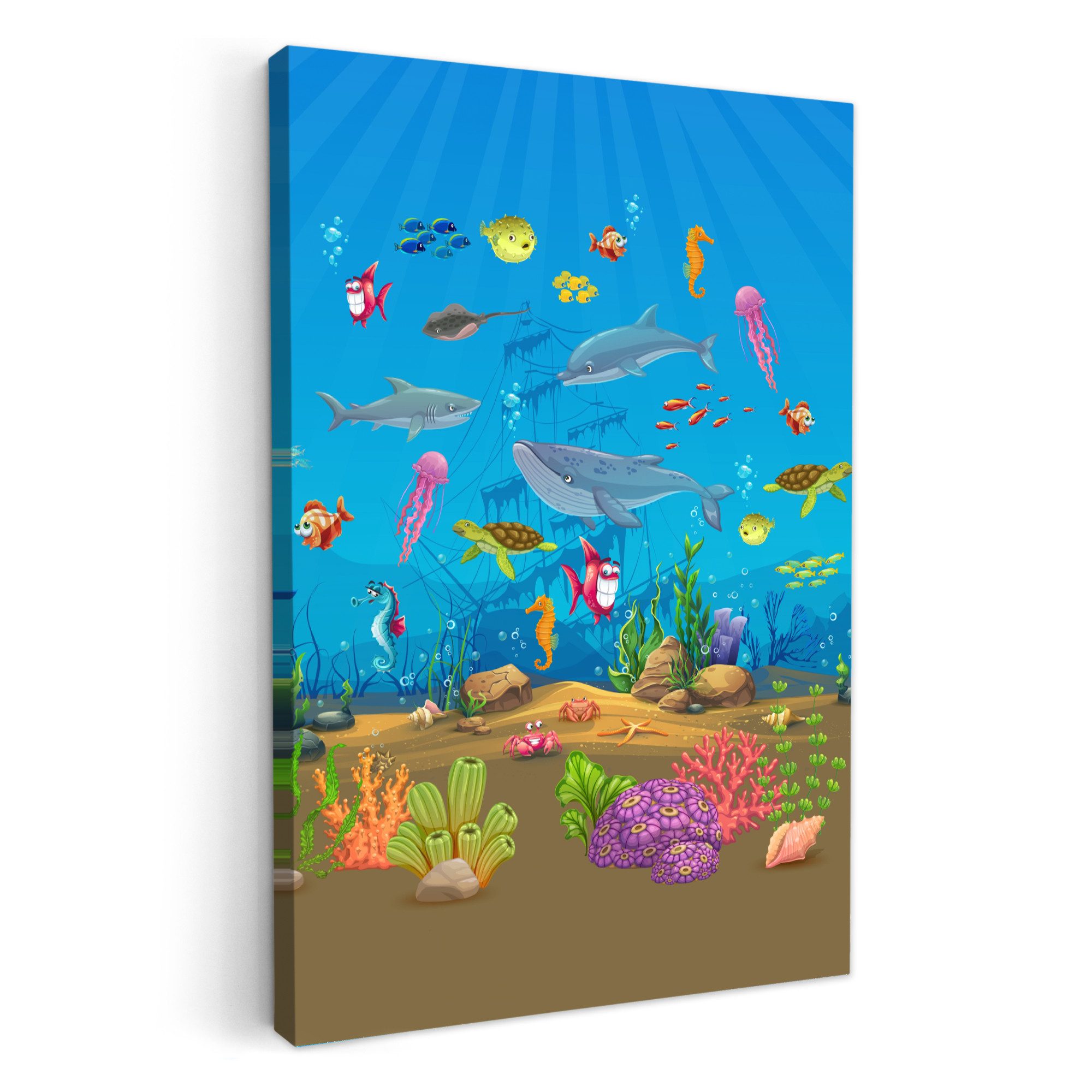 OneMillionCanvasses® Leinwandbild Meerestiere - Unterwasserwelt - günstig online kaufen
