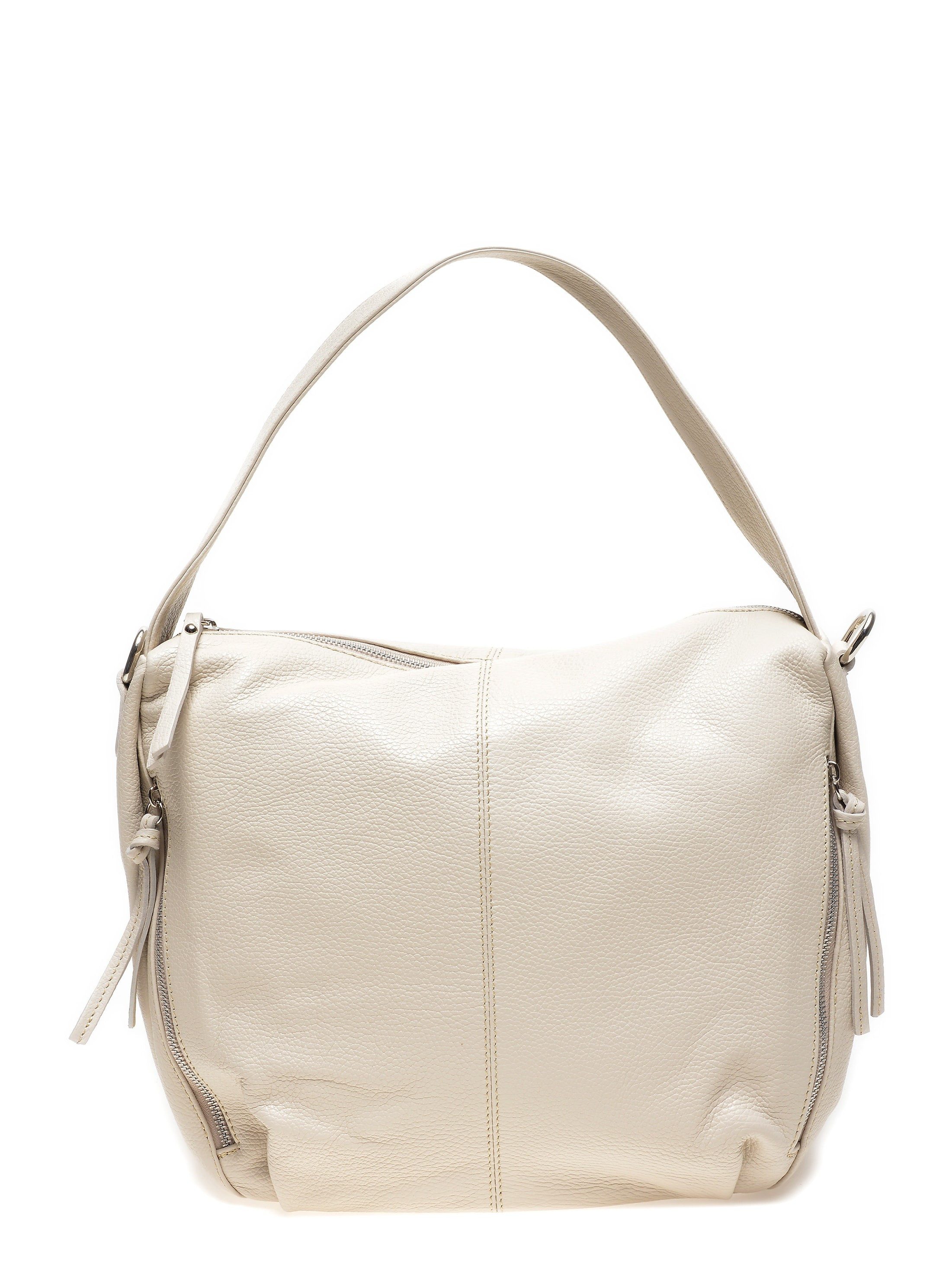 Renata Corsi Umhängetasche, Elegante Henkeltasche aus 100% Leder mit Reißverschlusstaschen