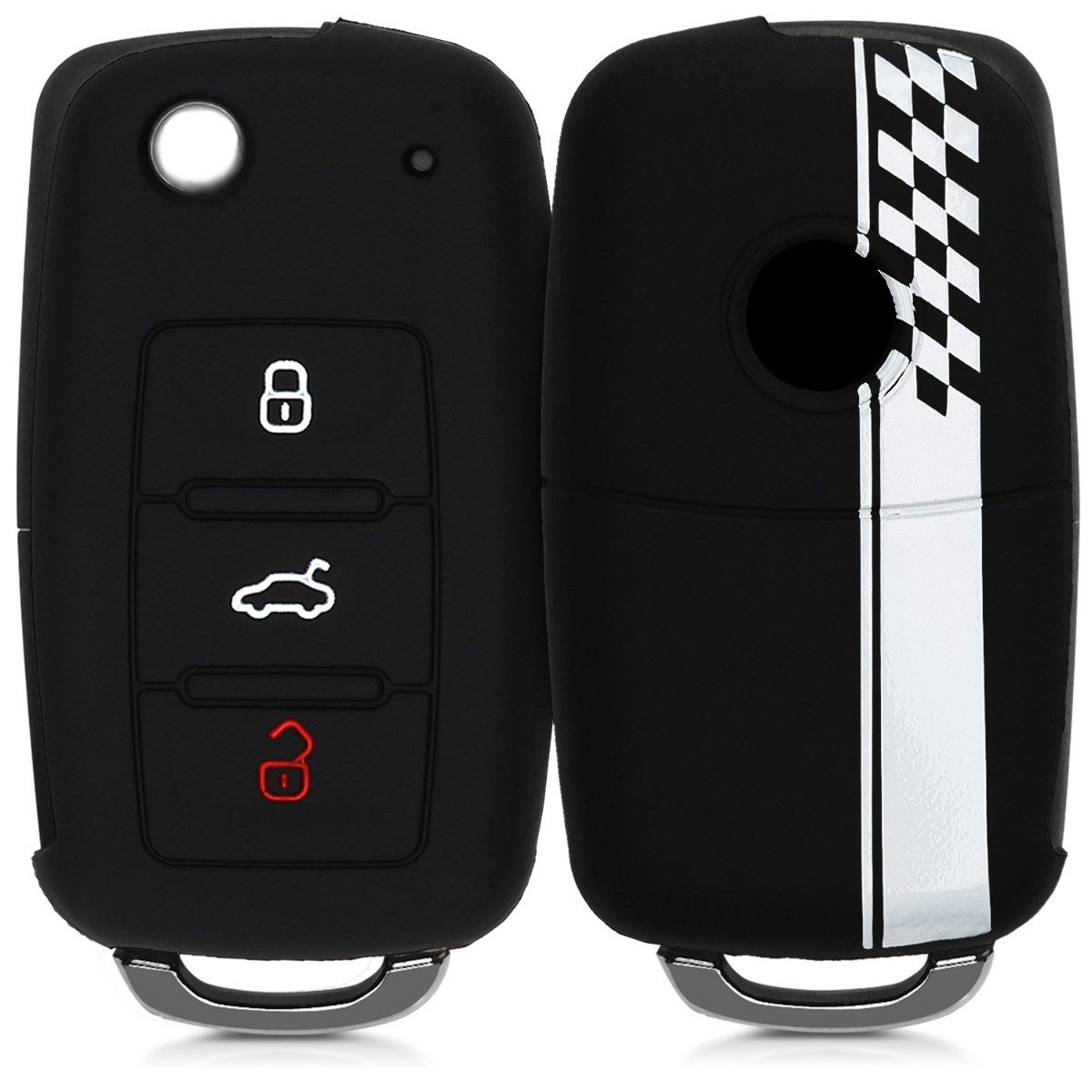 kwmobile Schlüsseltasche Autoschlüssel Hülle für VW Skoda Seat