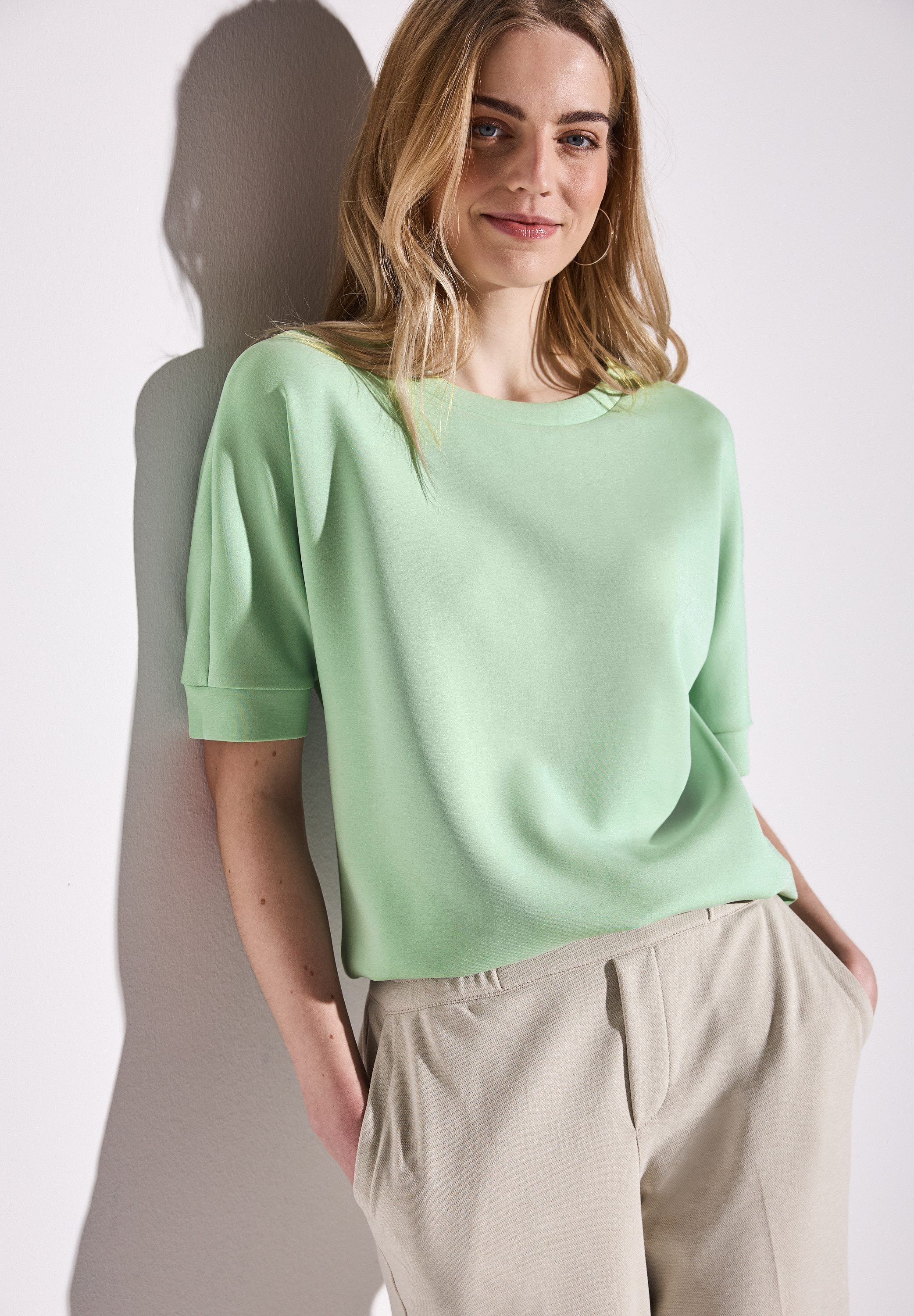 STREET ONE Sweatshirt mit Tunnelzug am günstig online kaufen