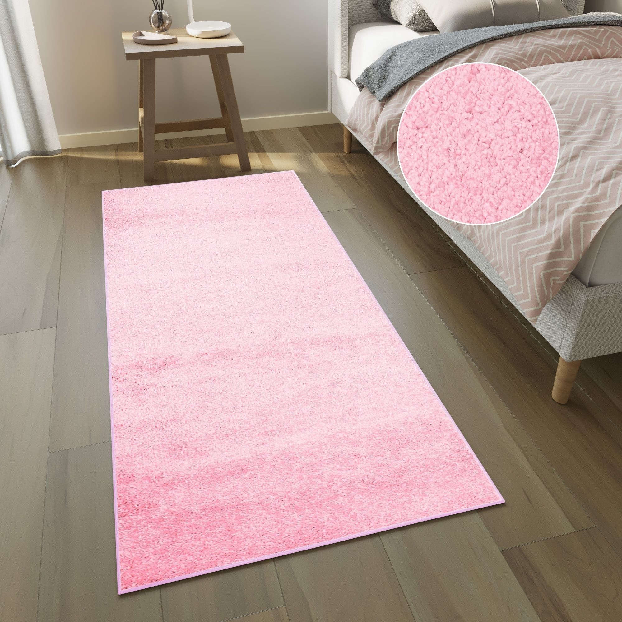 Tapiso Hochflor-Läufer DELHI, rechteckig, Höhe: 30 mm, Wohnzimmer, Schlafzimmer, Shaggy