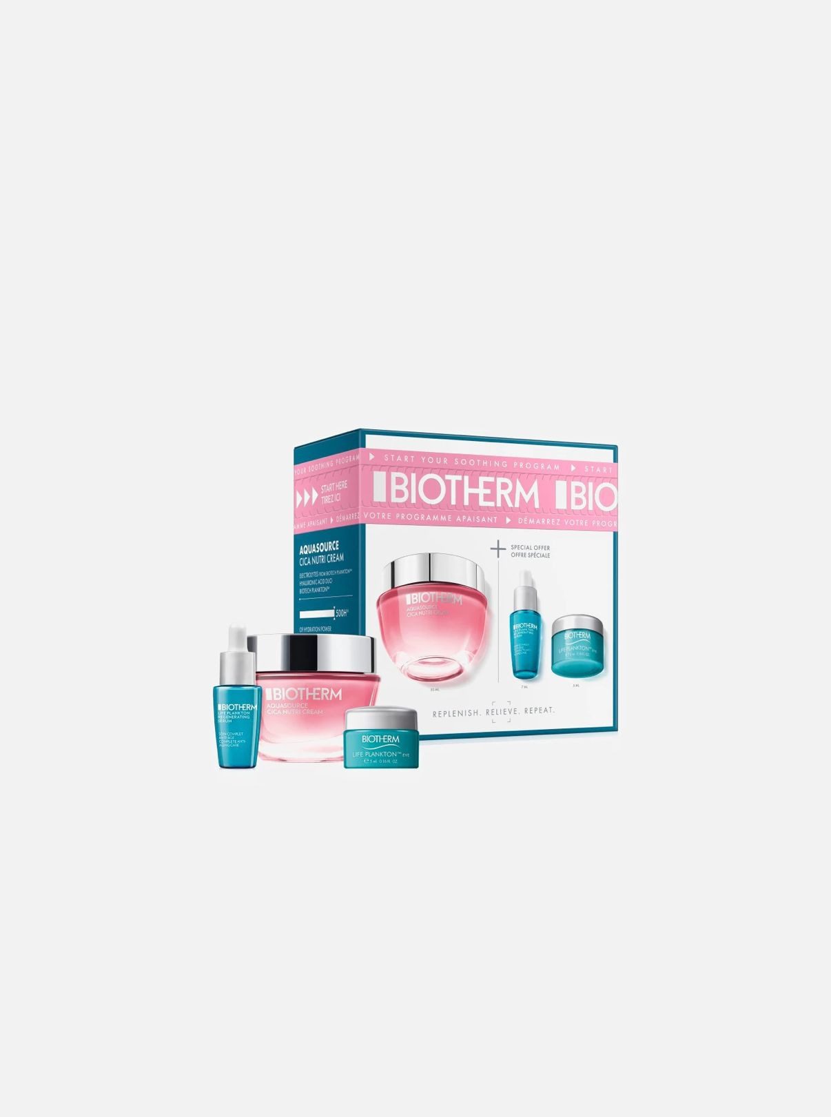 Gesichtspflege-Set Biotherm Aquasource Cica Nutri Set 3-tlg.