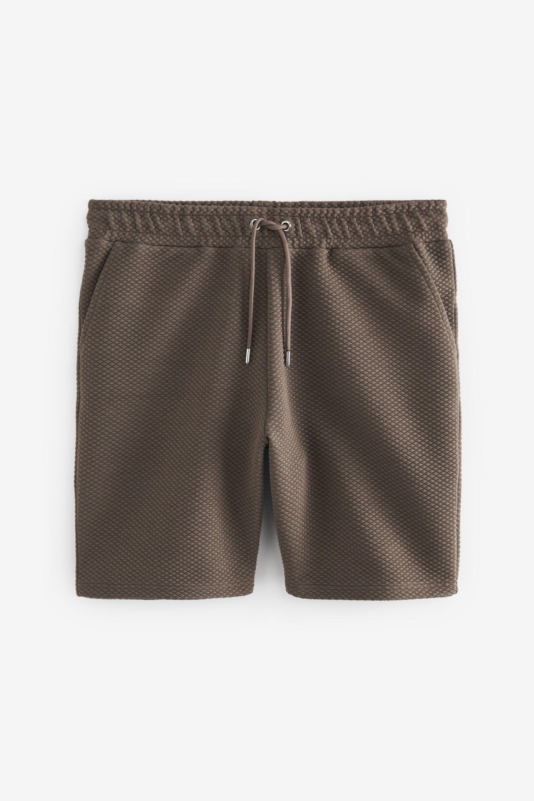 Next Sweatshorts Shorts aus strukturiertem Jersey (1-tlg) Neutral