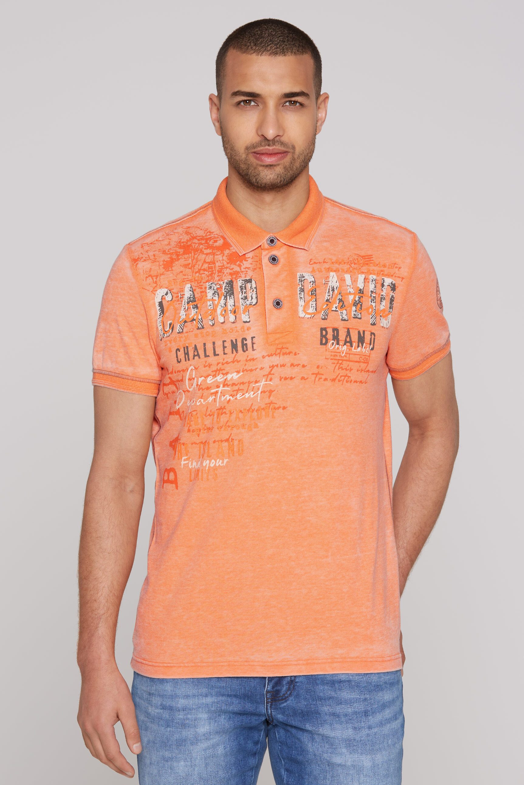 CAMP DAVID Poloshirt aus Baumwolle