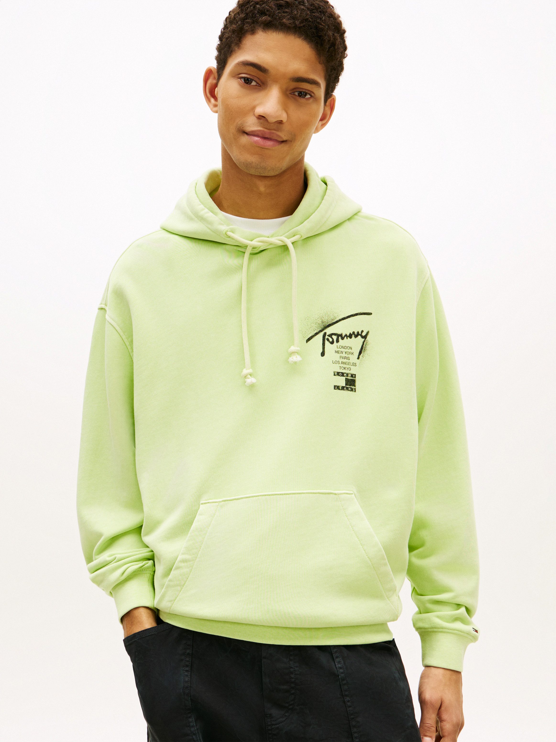 Tommy Jeans Kapuzensweatshirt TJM RELAXED NEON SIGN Relaxed fit mit Kapuze