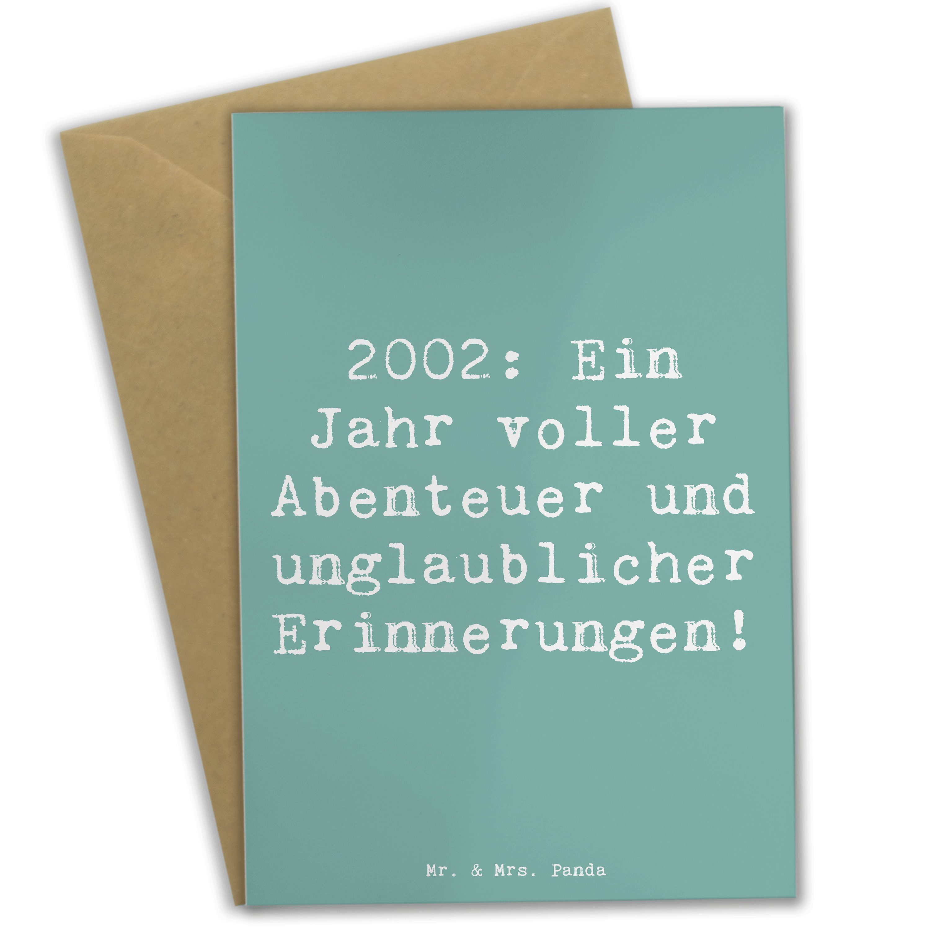 Grußkarte 2002 Geburtstag Abenteuer - Meeresbrise - Geschenk, Liebe, Alter, Kar