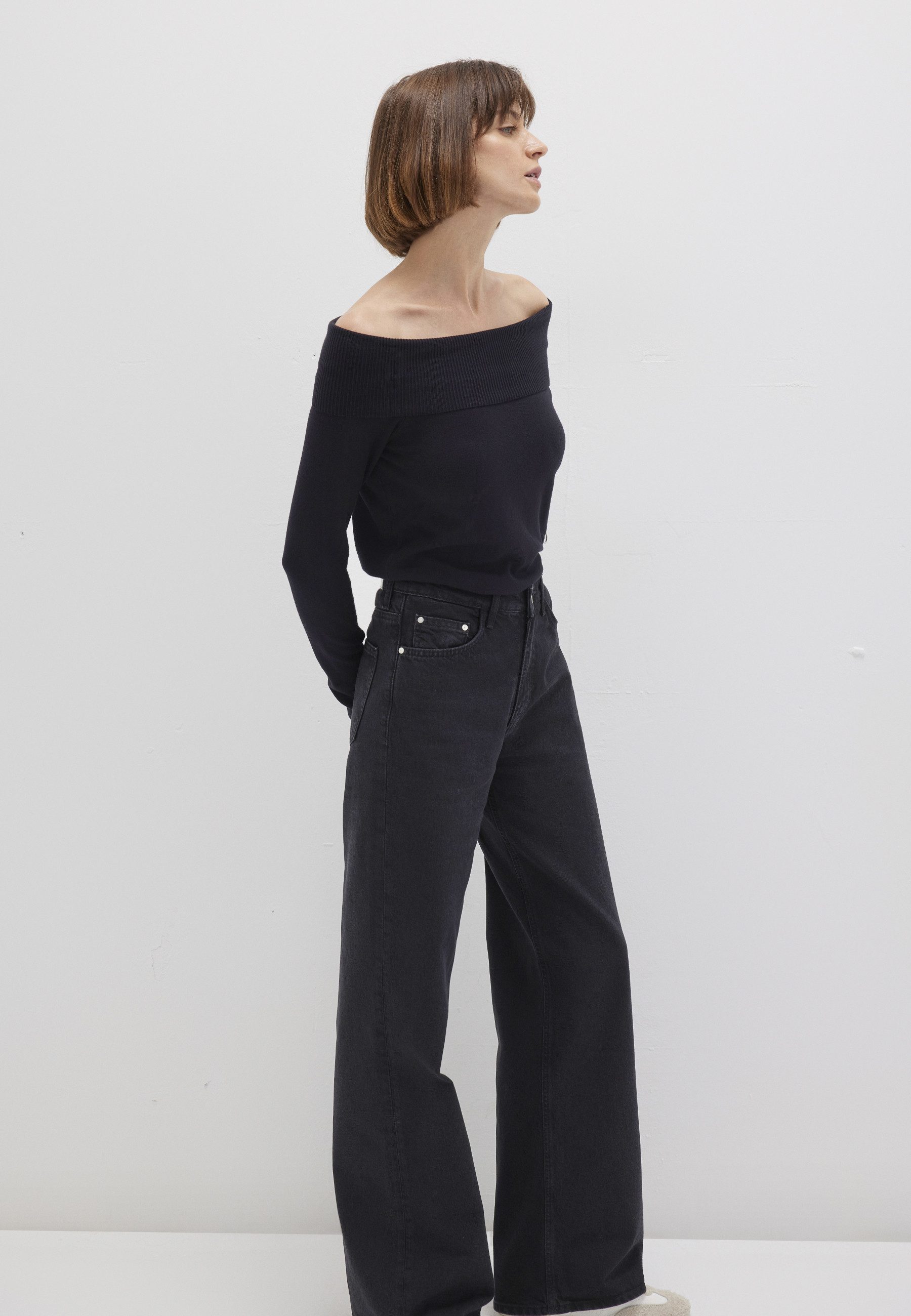 Mavi Вязаные свитера WIDE NECK SWEATER Пуловеры Offshoulder