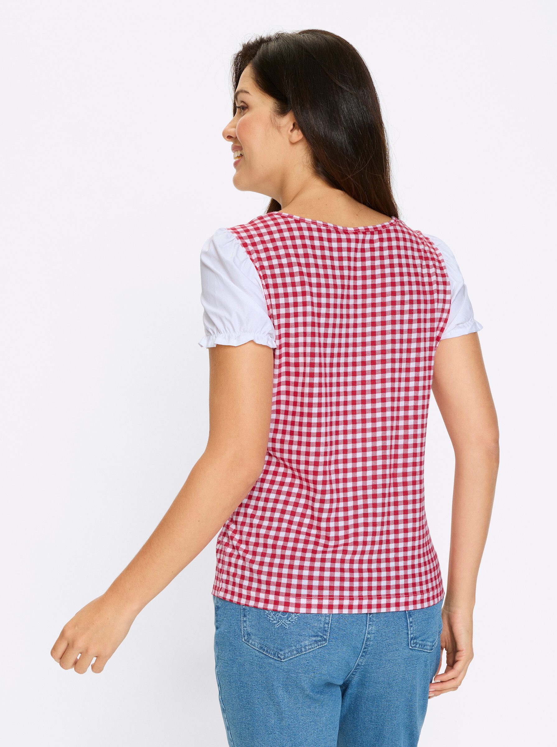 Sieh an! Klassische Bluse Trachtenshirt günstig online kaufen