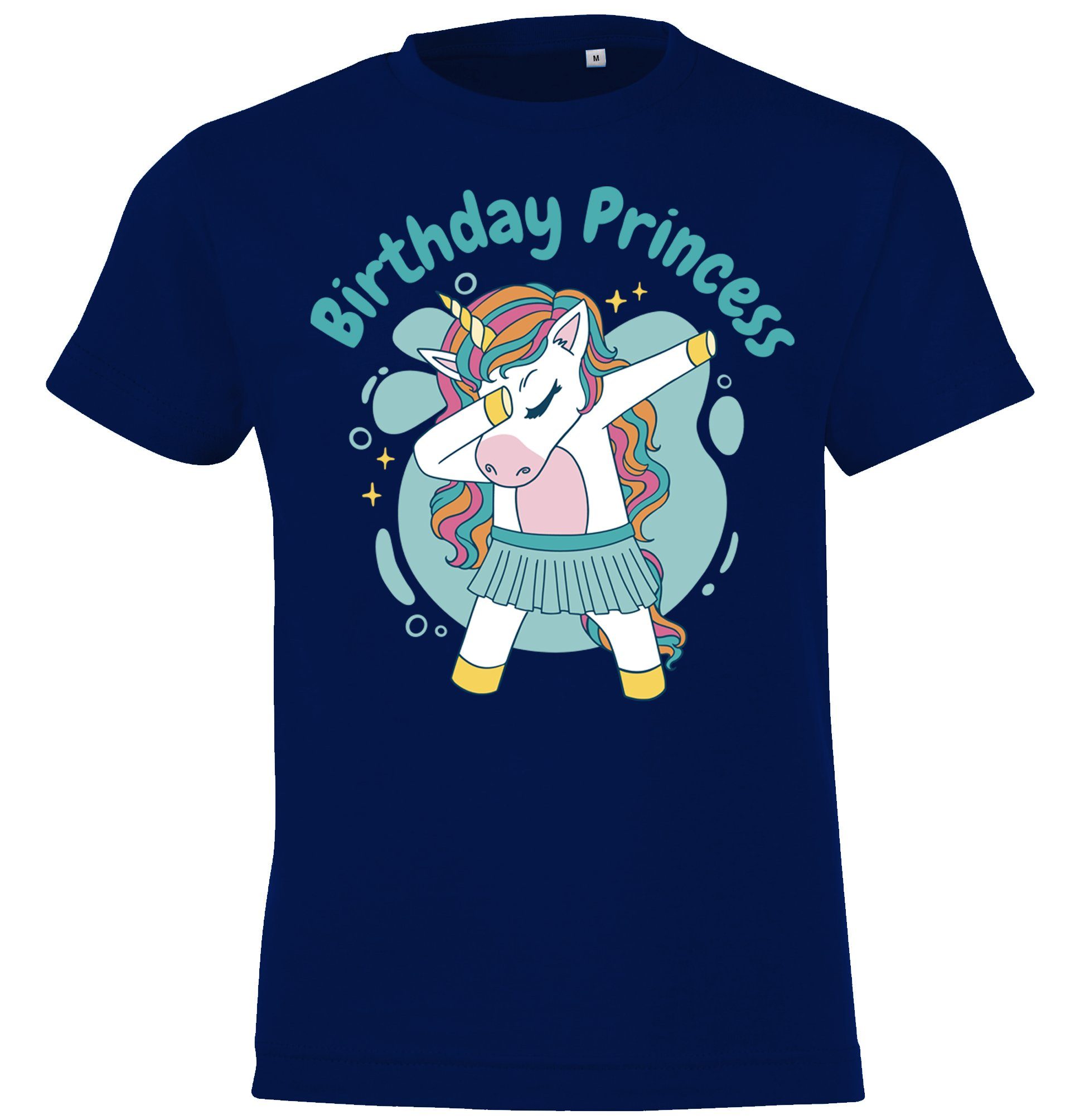 Youth Designz T-Shirt Birthday Princess Kinder Shirt mit süßem Frontprint