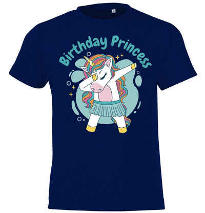 Youth Designz T-Shirt Birthday Princess Kinder Shirt mit süßem Frontprint