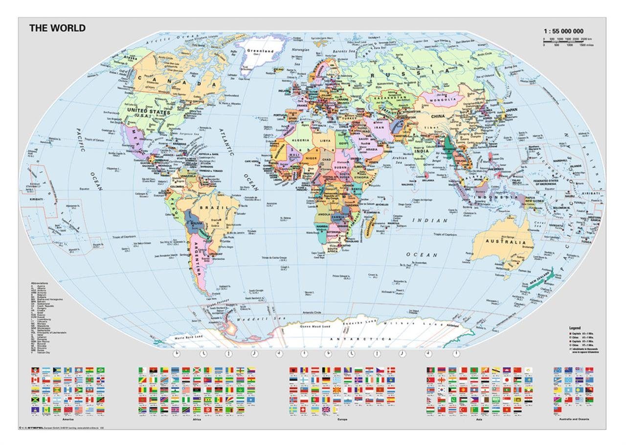 Politische Puzzleteile Puzzle 1000Teile, Ravensburger Weltkarte Pz.