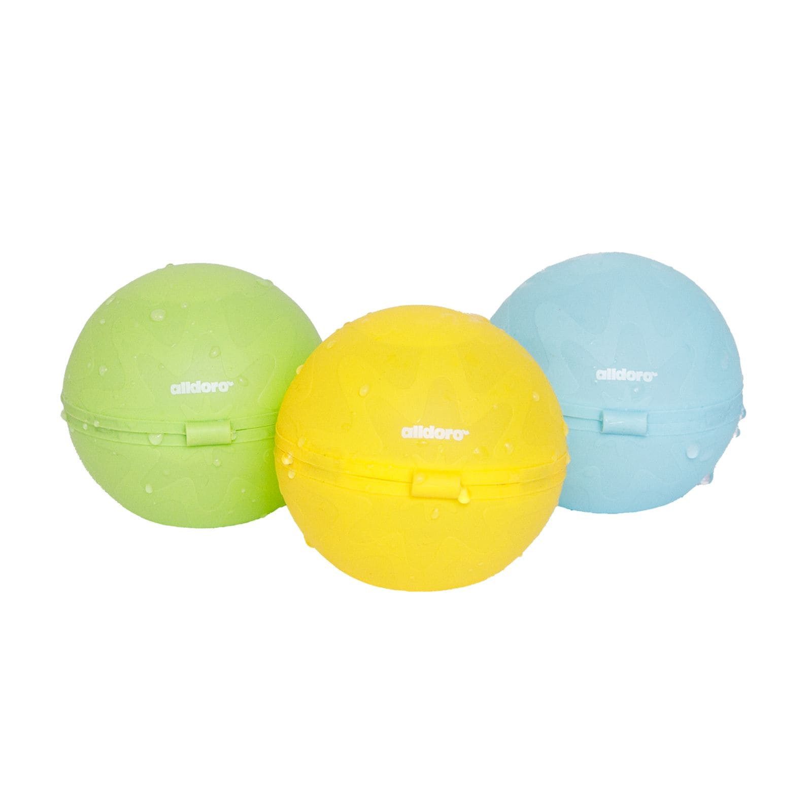 alldoro Wasserspiel Wasserbomben magnetisch 3er Set, 3er Set, wiederverwendbar, selbstschließend mit Magnet-Verschluss