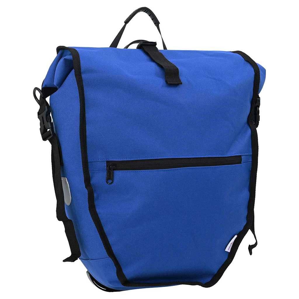 vidaXL Fahrradsattel Fahrradtasche Blau 32,5 x 17 x 57 cm Polyester (1-tlg)