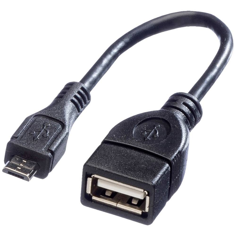 VALUE USB 2 Kabel, USB 2 Typ Micro B - Typ A BU, OTG, USB-Kabel
