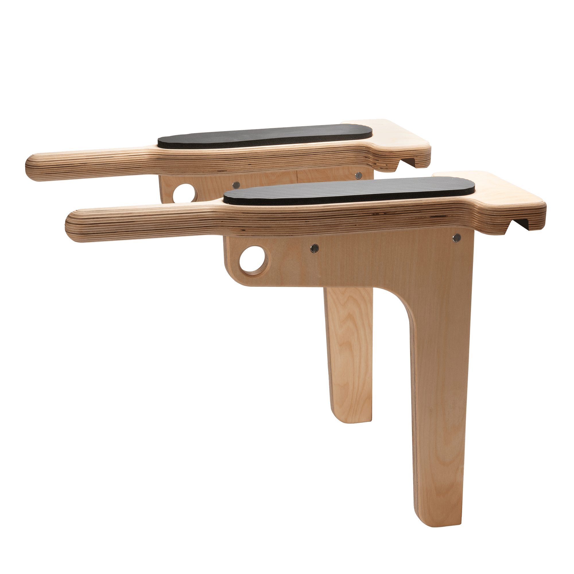 pedalo® Kletter-Trainingsgerät Dip-Bügel Sprossenwand I Dip Bar I Power Bars I Push Up Bars (2-tlg., 1 Paar Bügel mit Unterarmauflage), Universell passend, werkzeug- & stufenlos, gepolsterte Armauflage