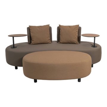 GMD Living Gartenlounge-Set CALIDAD, (Loungeset, 4-tlg., bestehend aus 2 Sofas, 1 Sessel & 1 Tisch inkl. Polsterkissen), wasserabweisender Sunbrellabezug