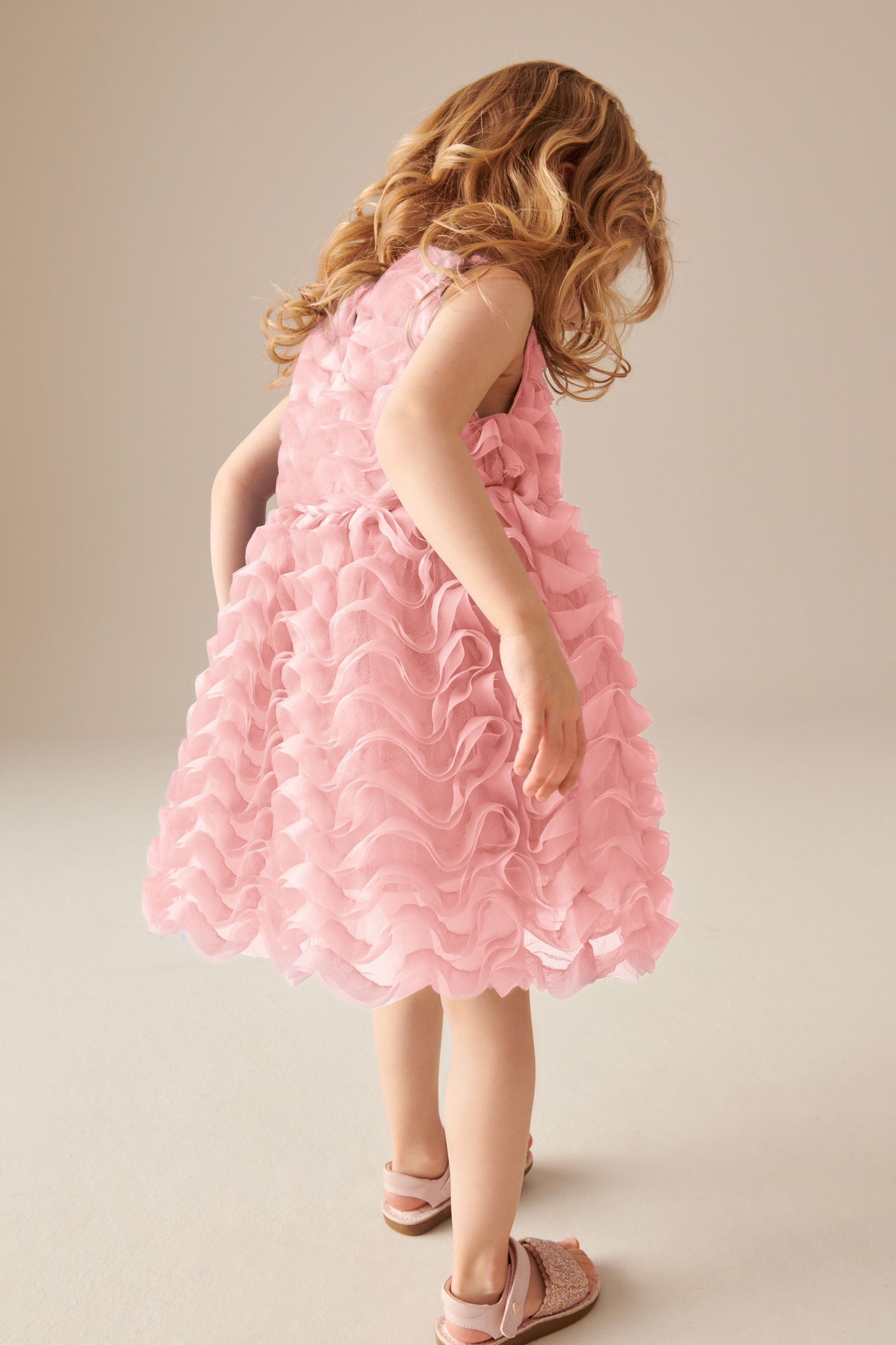 Next Tüllkleid Ärmelloses Mesh-Kleid (1-tlg) günstig online kaufen