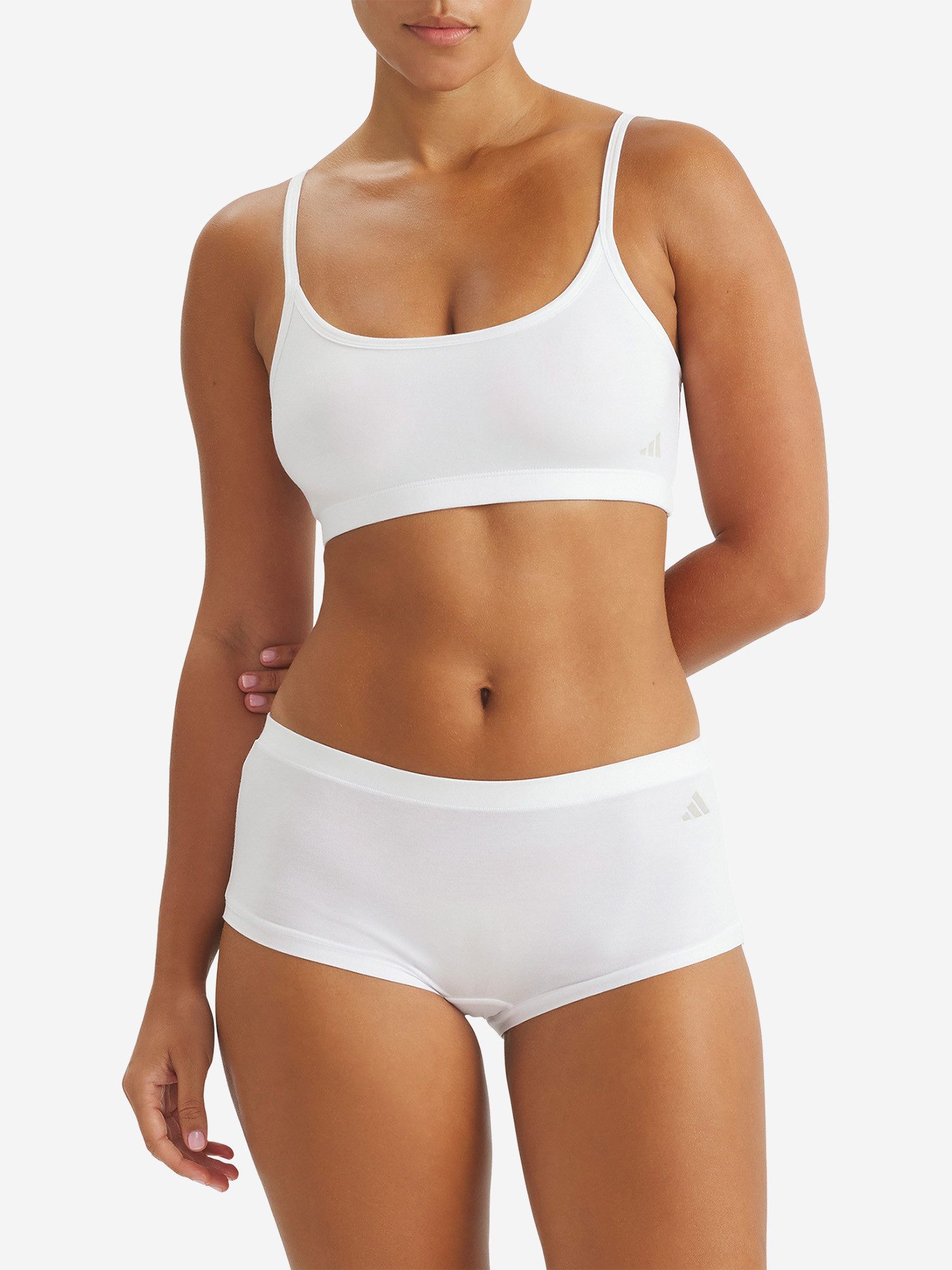adidas Sportswear Bralette Sport Active Modal Comfort - perfekter Sitz - elastische Träger (2-tlg) Soft-BH bügellos Pull-On verstellbar Damen Gym Training Yoga leicht