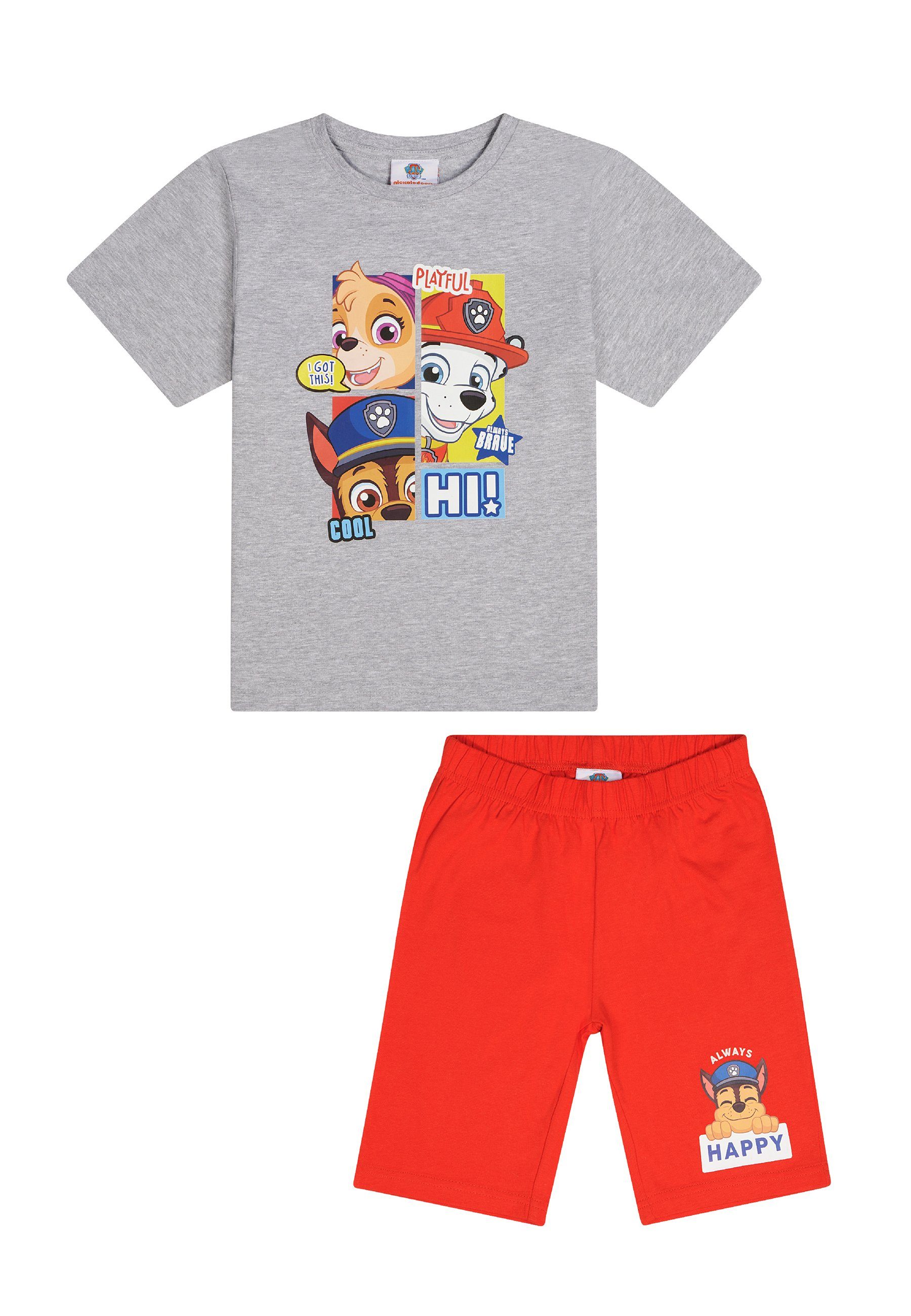 Shorty Chase Marshall Skye Kinder Jungen Pyjama kurzarm Nachtwäsche