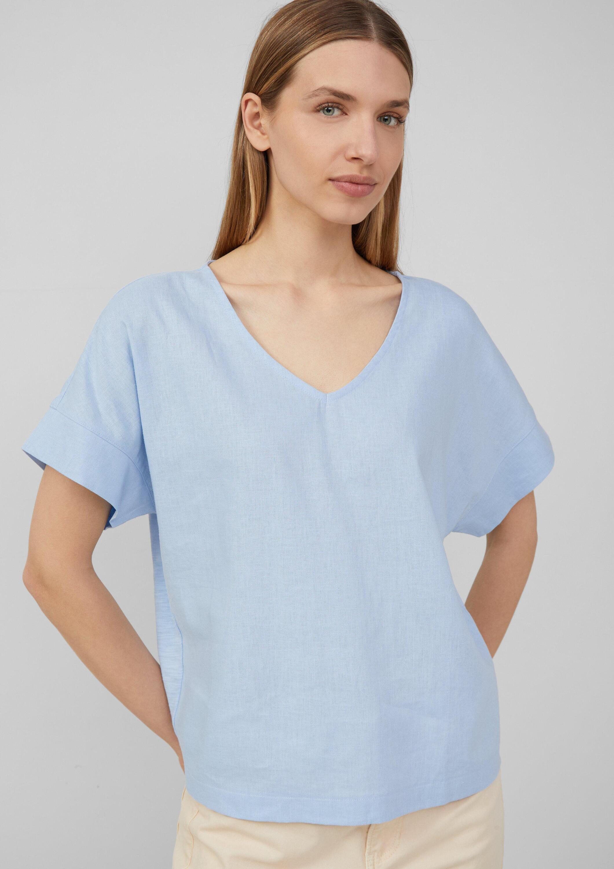 s.Oliver Kurzarmshirt T-Shirt T-Shirt im Fabricmix günstig online kaufen