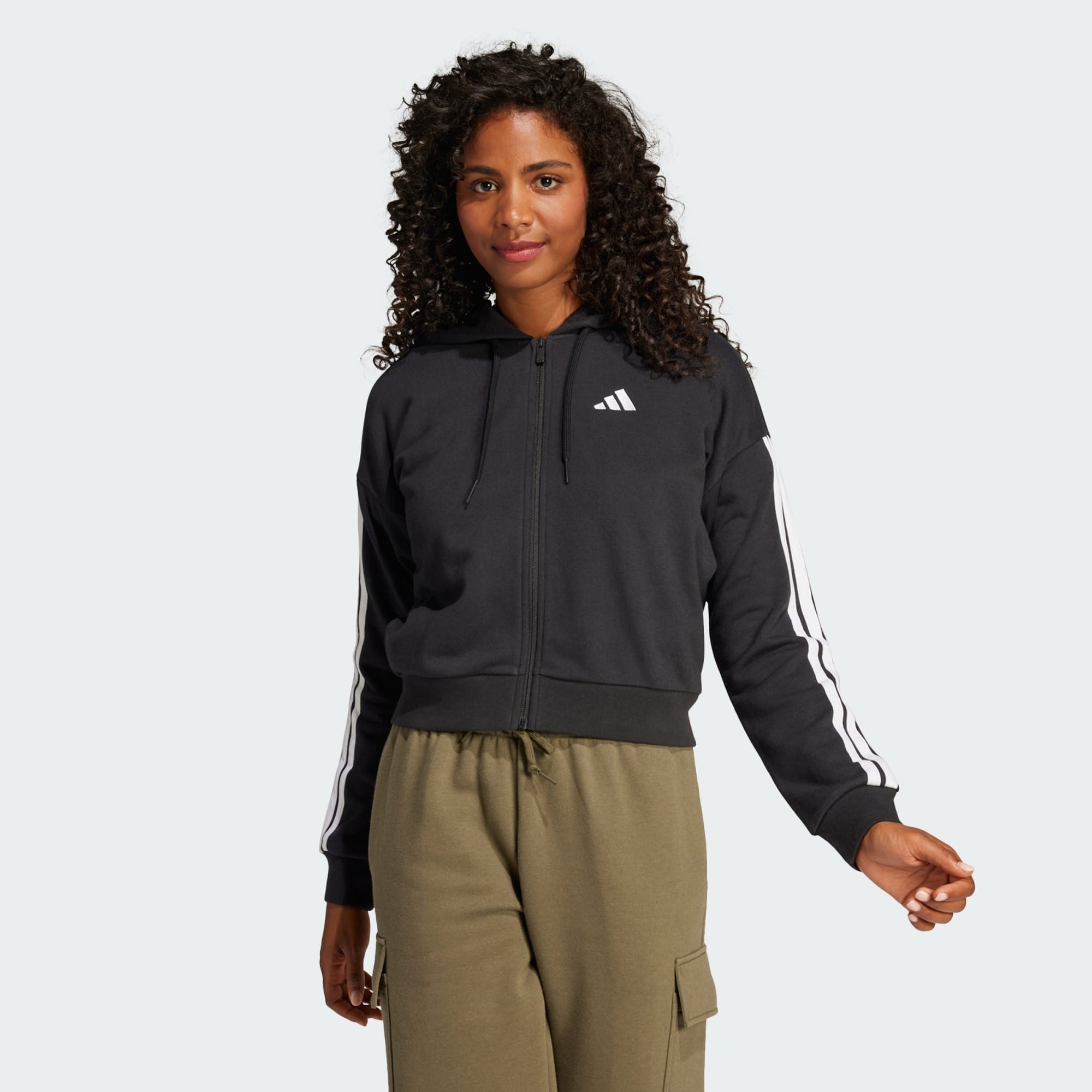 adidas Sportswear Hoodie ESSENTIALS 3-STREIFEN FRENCH TERRY KAPUZENJACKE (1 günstig online kaufen