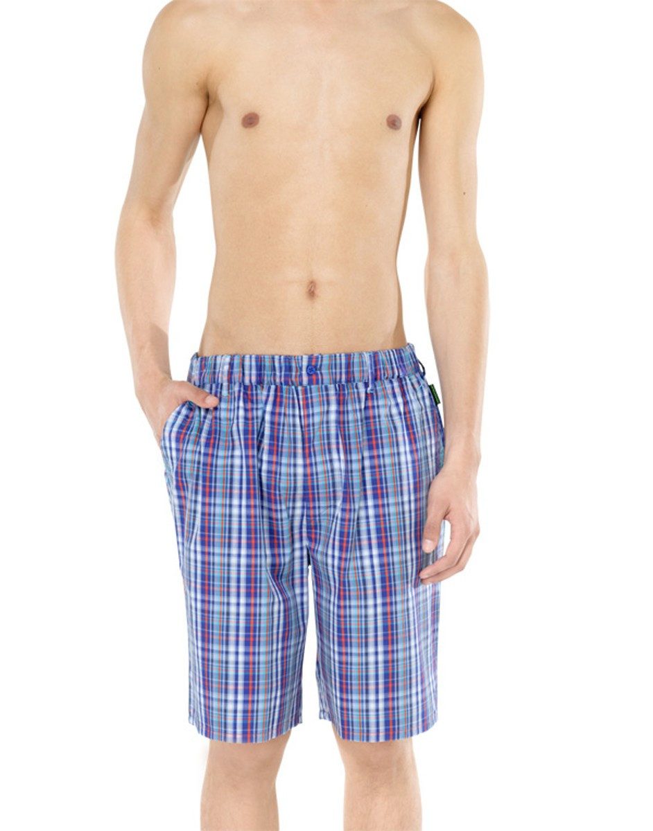 Schiesser Pyjamashorts Uncover Herren Homewearhose Schlafanzughose Bermuda Pyjamahose Baumwolle