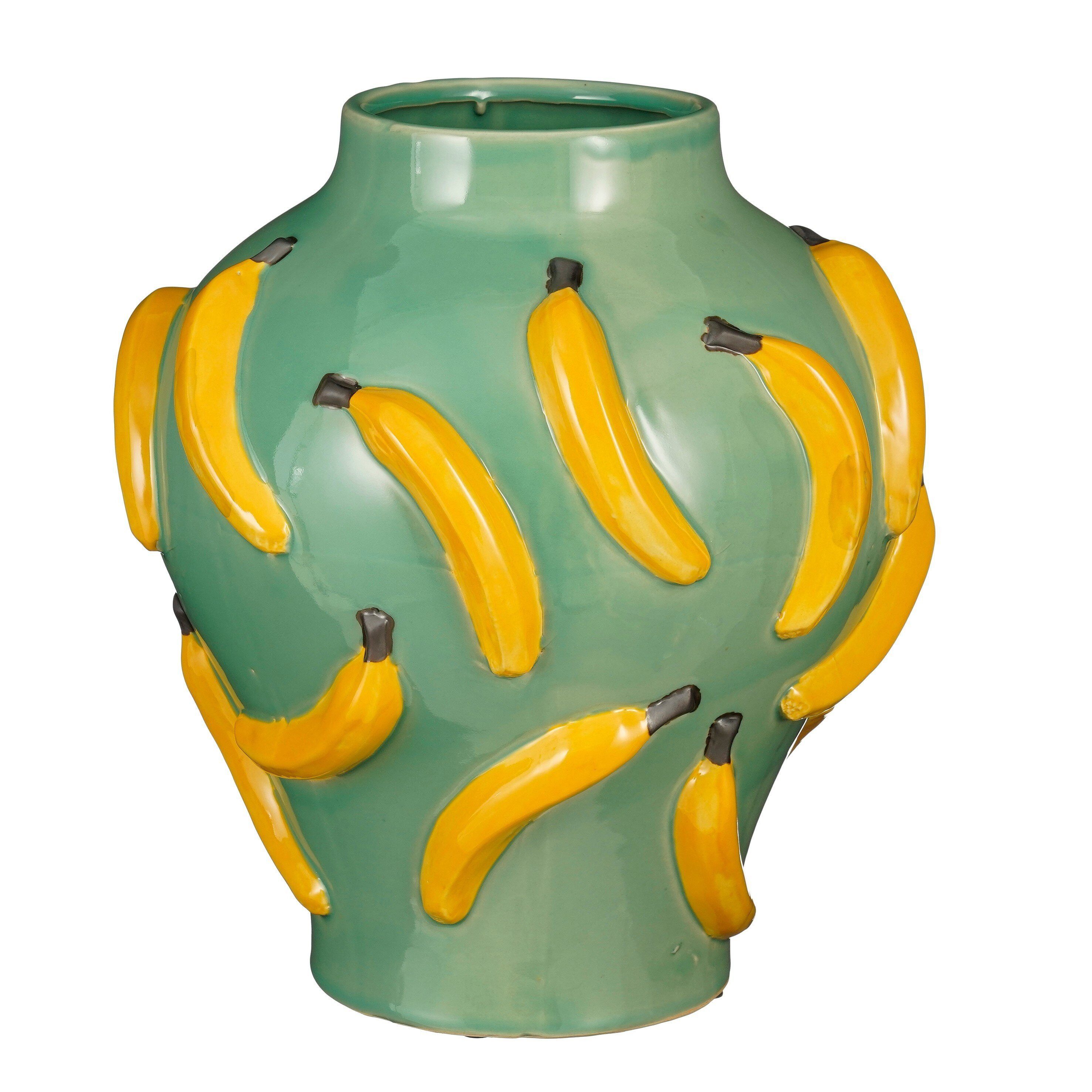 Mica Decorations Dekovase Mica Decorations Moza Vase h.gruen - h37,5xd34cm