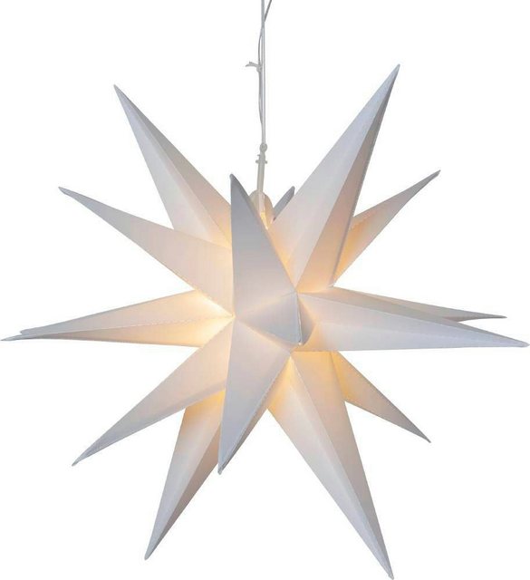 EGLO LED Stern »ALICE«, weiß / Ø 57 cm / inkl. 12 x LED-Platine / LED Papierstern - Weihnachtsdeko - Weihnachten - Beleuchtung - Licht - Dekoration - Deko - Winter - Weihnachtsstern - Stern zum Aufhängen - Fensterdeko-Otto