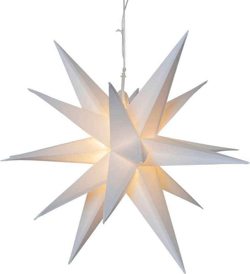 EGLO LED Stern »ALICE«, weiß / Ø 57 cm / inkl. 12 x LED-Platine / LED Papierstern - Weihnachtsdeko - Weihnachten - Beleuchtung - Licht - Dekoration - Deko - Winter - Weihnachtsstern - Stern zum Aufhängen - Fensterdeko